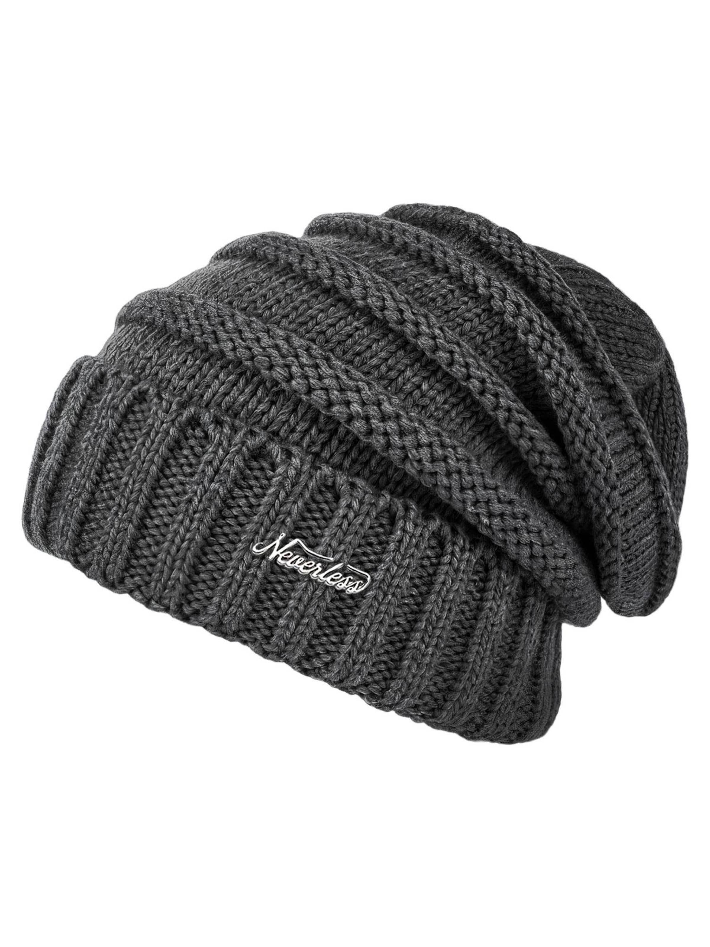Neverless Beanie 'Model 36931' in Grey: front