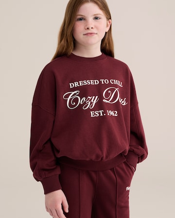 WE Fashion Sweatshirt in Rood: voorkant