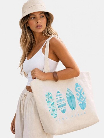Neverless Strandtasche 'Long Beach'‌‌‌‌‌‌‌ in Beige