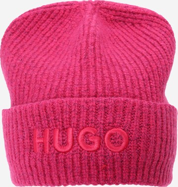 HUGO Beanie 'Social' in Pink: front