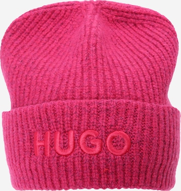 HUGO Red Beanie 'Social' in Pink: front