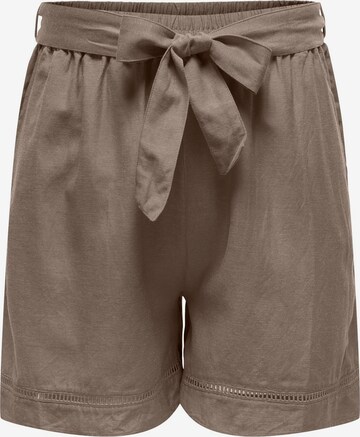 ONLY Carmakoma Loose fit Pants in Brown: front