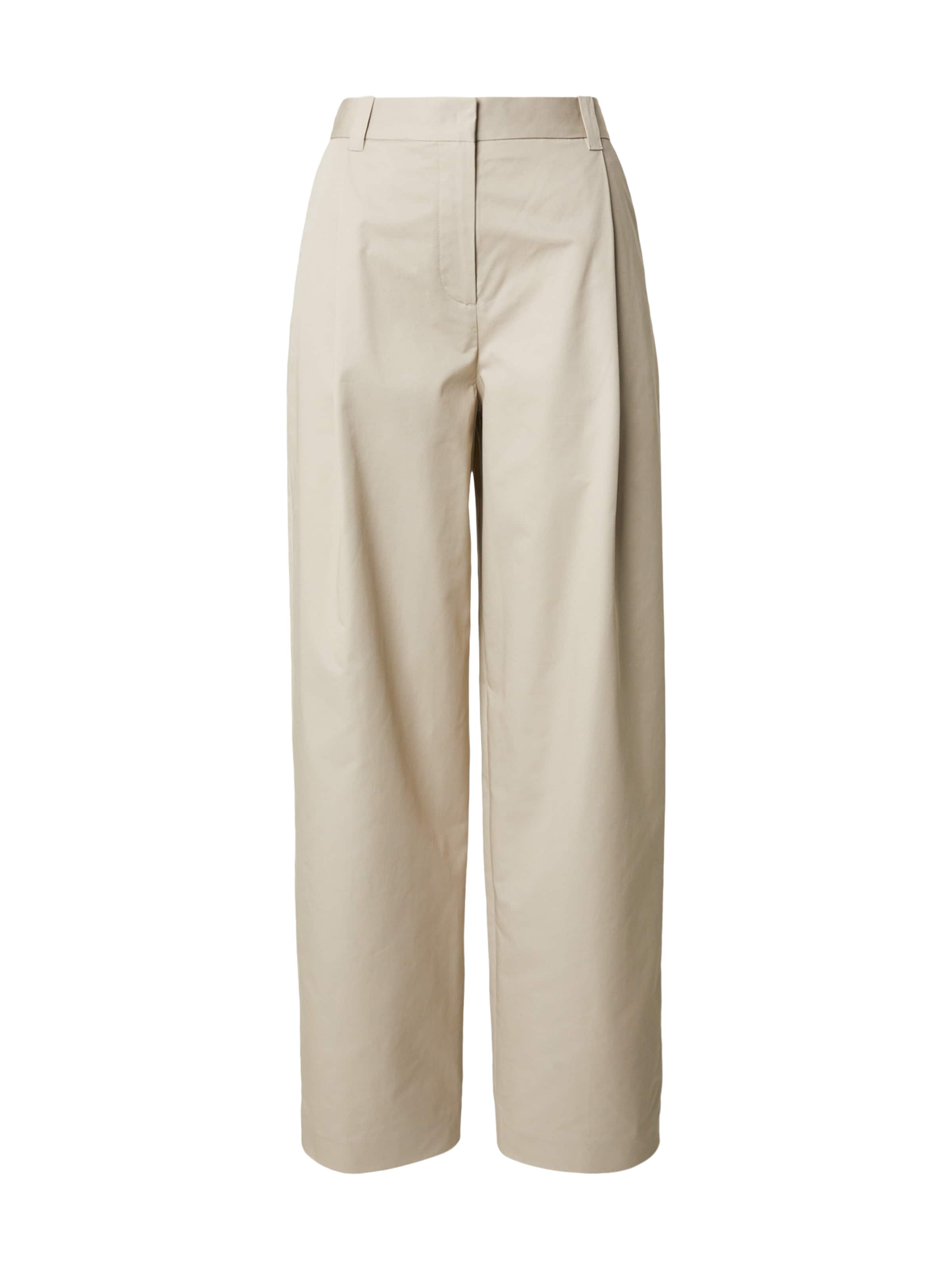 Regular Pantalon à pince & Other Stories en beige : devant