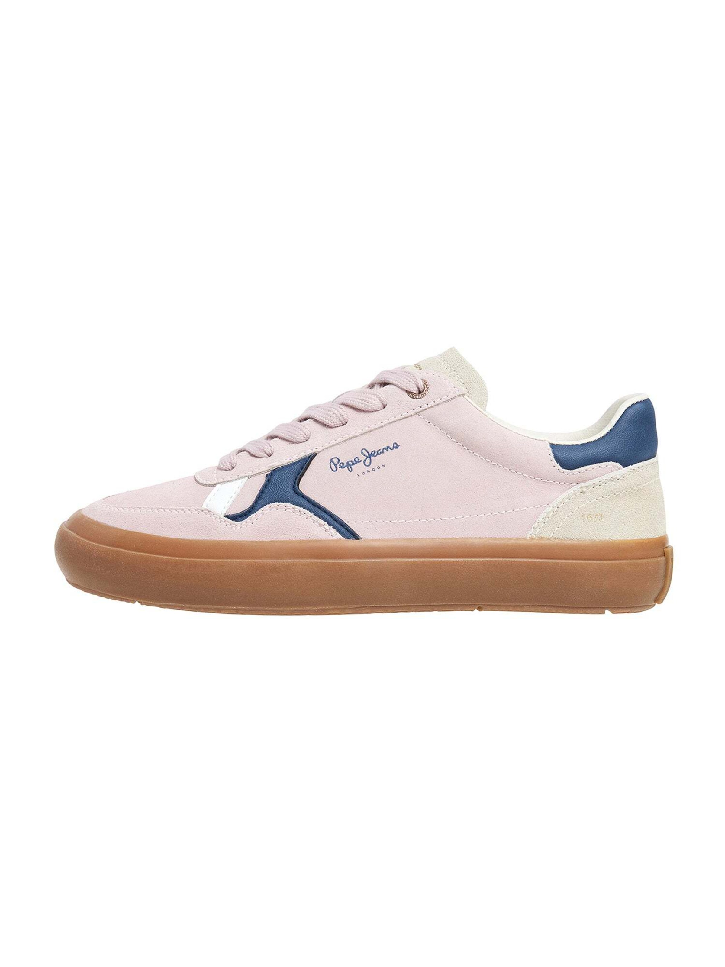 Pepe Jeans Platform trainers 'TRAVIS RETRO' in 36 in Dark blue / Dusky pink, Item view