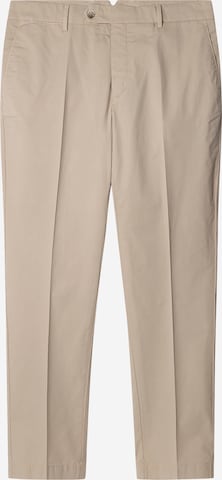 Pantaloni con pieghe di Hackett London in beige: frontale