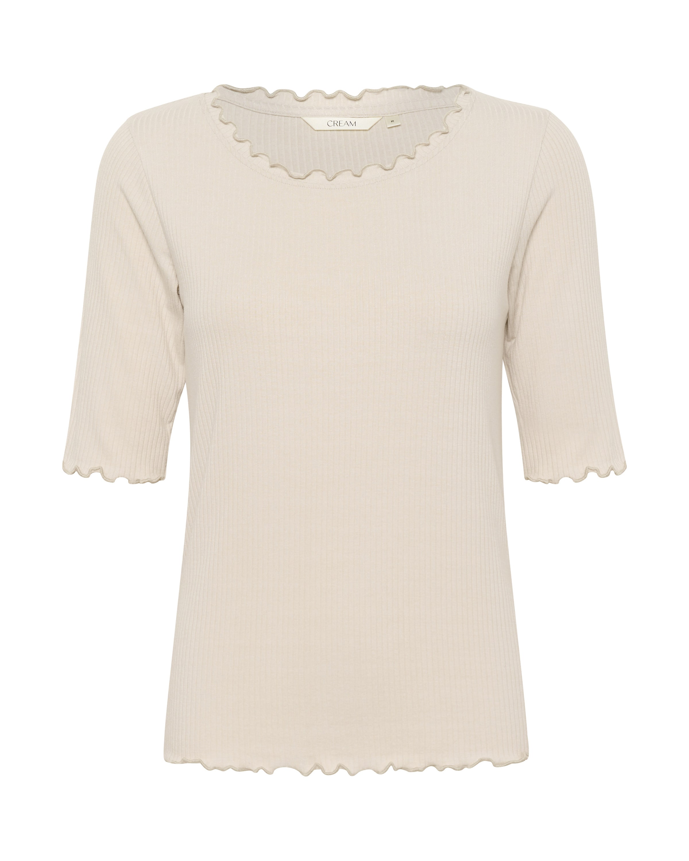 Cream Μπλουζάκι 'CRRibba' σε μπεζ: μπροστά