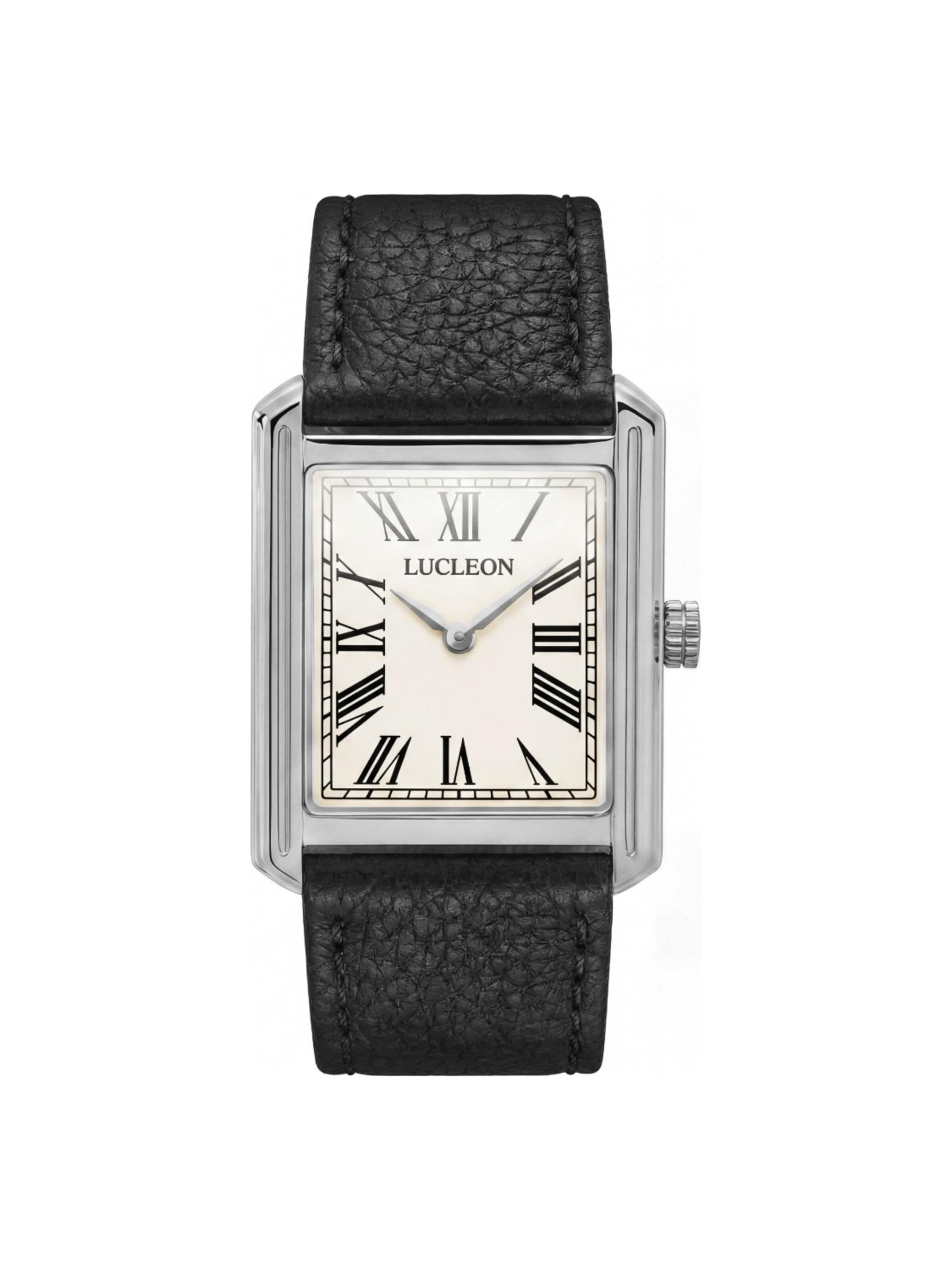 Lucleon Analoog horloge 'Legacy' in Zilver: voorkant
