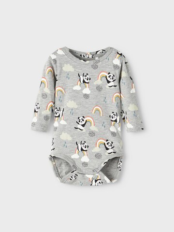 NAME IT - Pijama entero/body 'MAPANDA' en gris