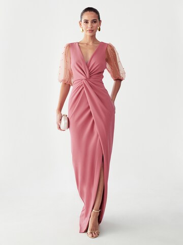 BWLDR Abendkleid 'CHIARA' in Pink: Vorderseite