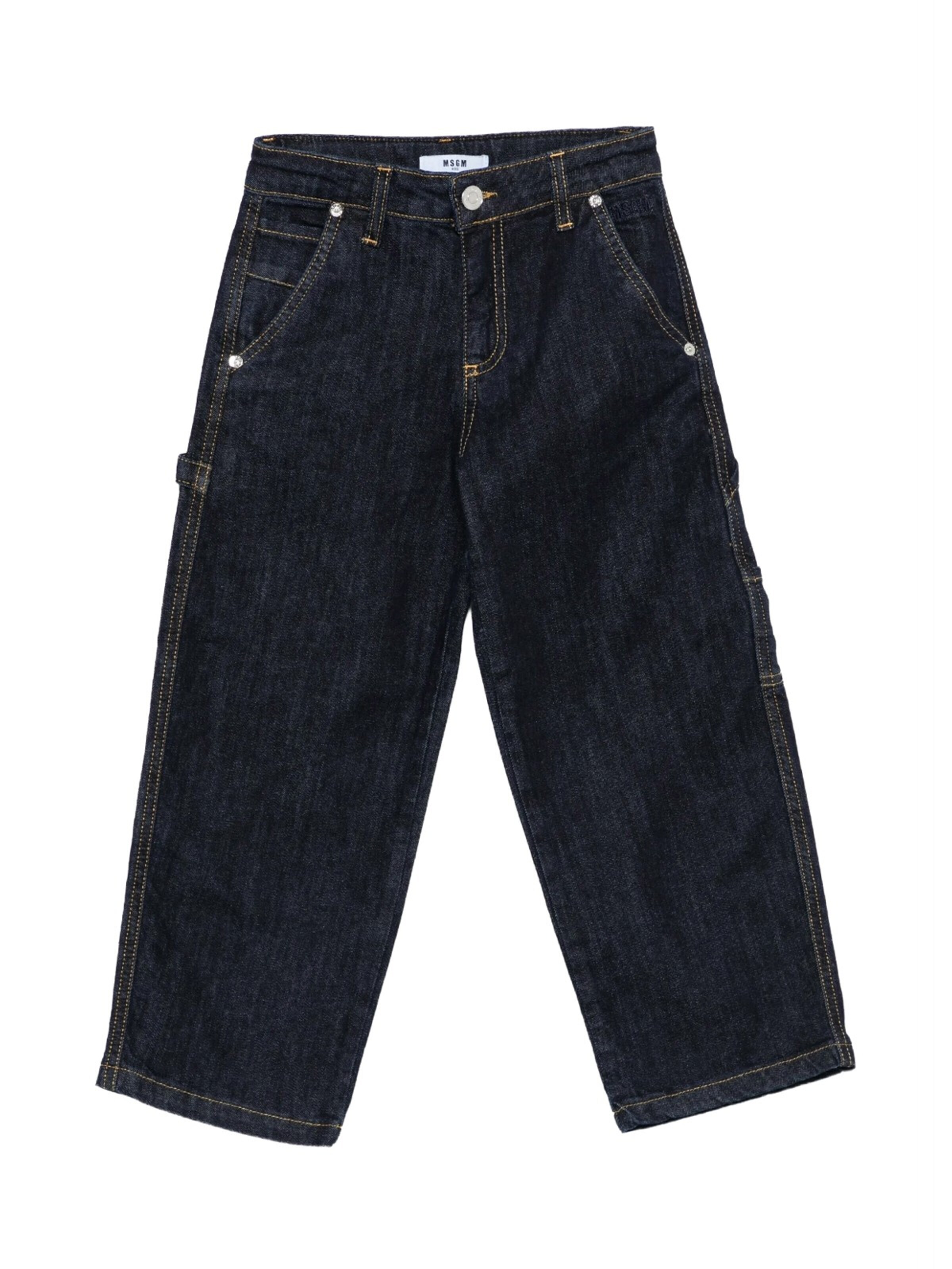 MSGM - Loosefit Vaquero en azul: frente