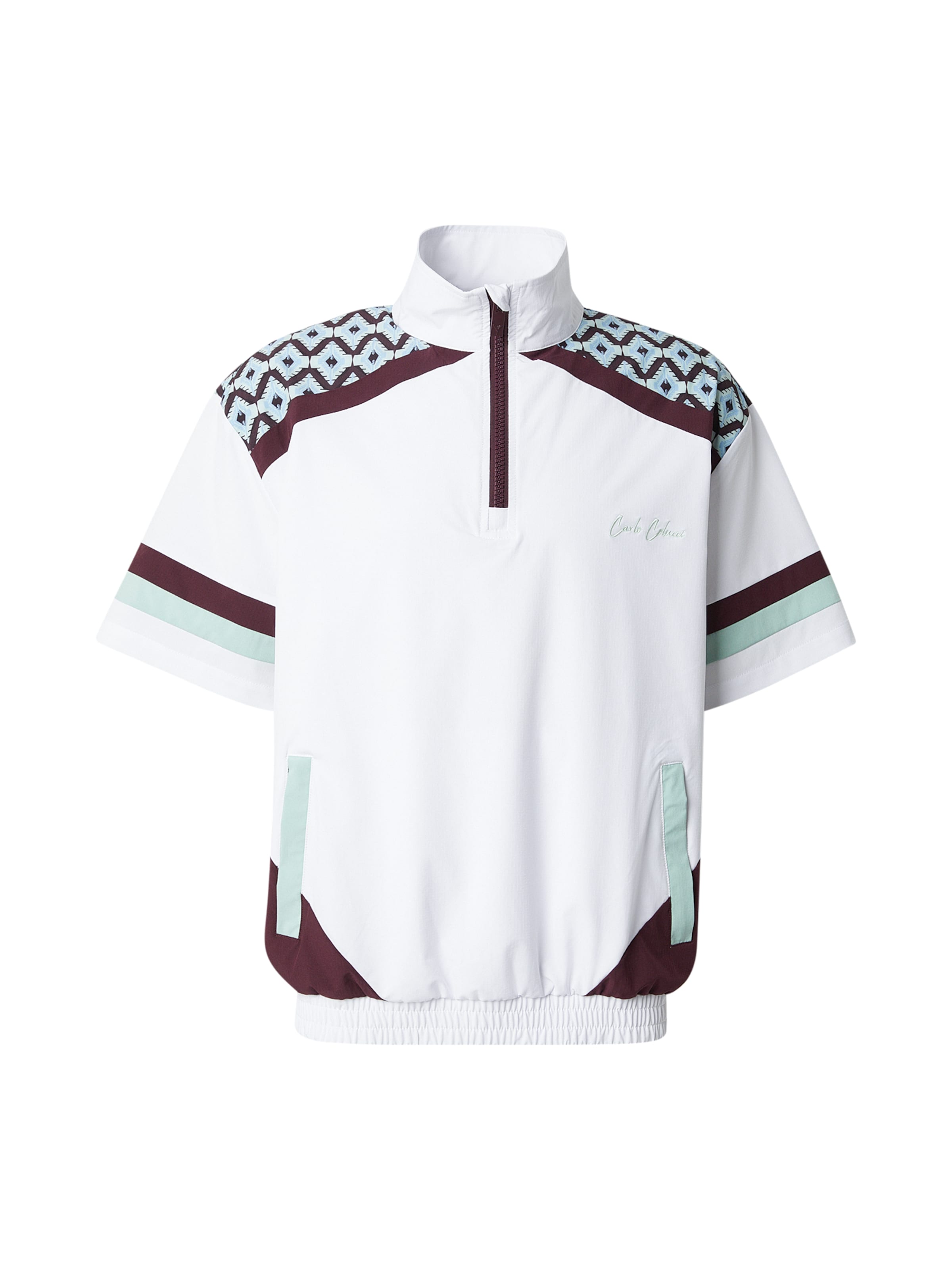 balta Carlo Colucci Marškinėliai: priekis