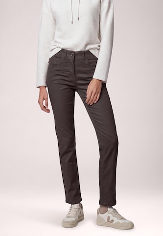 CECIL Slimfit Hose 'Toronto' in Braun: Vorderseite