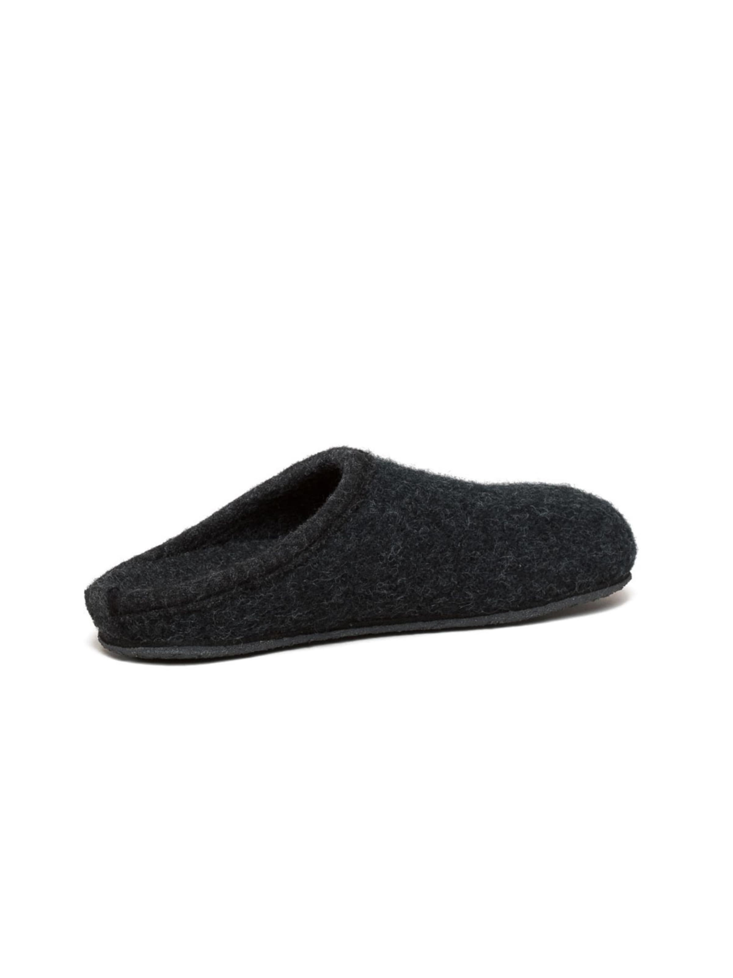 Gottstein Hausschuh 'Walkpantoffel ALP- COMFORT-FE'‌‌‌‌‌‌ in Schwarz