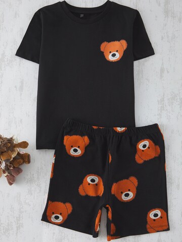 Trendyol Pyžamo – černá: přední strana