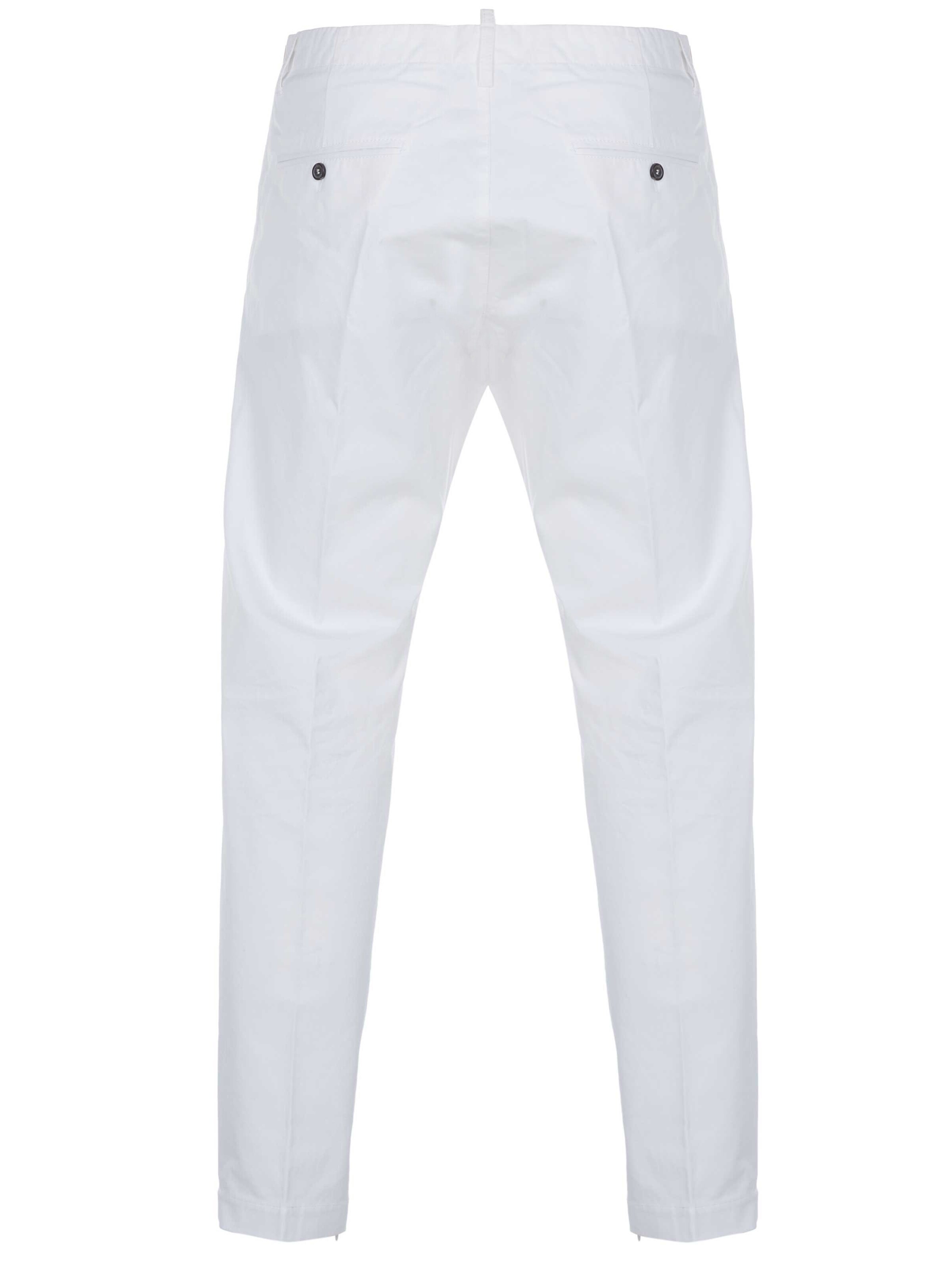 DS2 Regular Chinohose 'Dsquared2 Super Light New Dan Hose weiß'‌‌‌ in Weiß