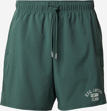 žalia Abercrombie & Fitch Standartinis Sportinės kelnės: priekis