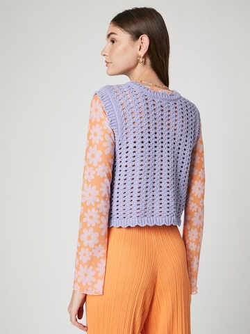 florence by mills exclusive for ABOUT YOU Knit cardigan in Purple