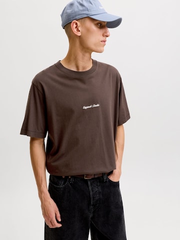 JACK & JONES T-shirt 'JORNORREBRO' i brun