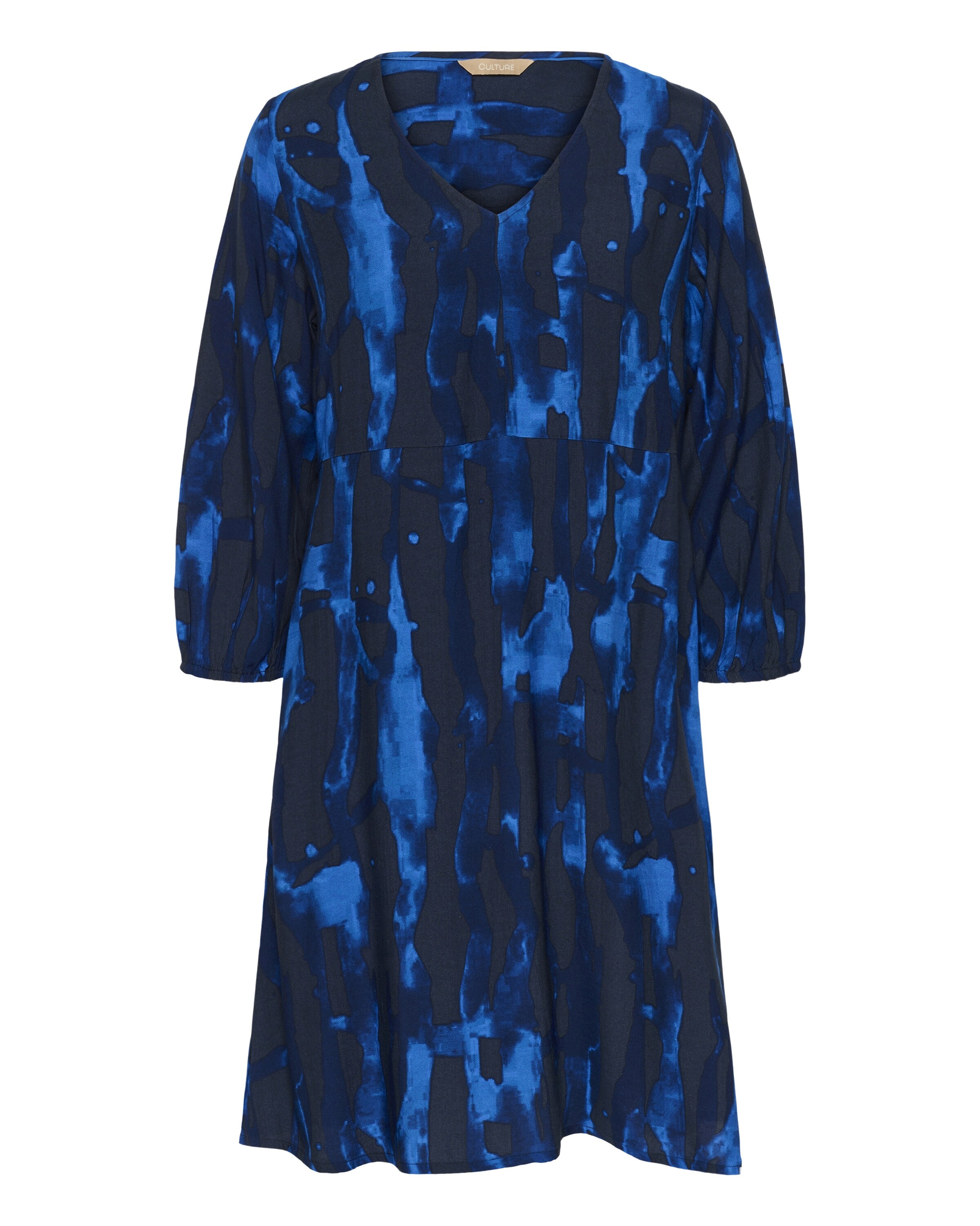 CULTURE Kjole 'Ashley Chaina' i lyseblå / mørkeblå, Produktvisning