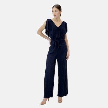 Elara Jumpsuit in Blue: front