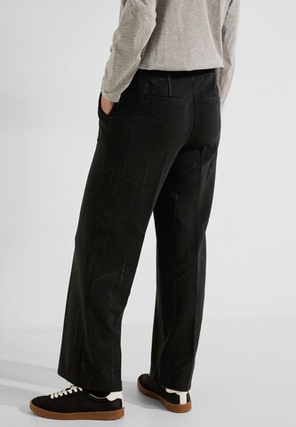 CECIL Loosefit Broek in Zwart
