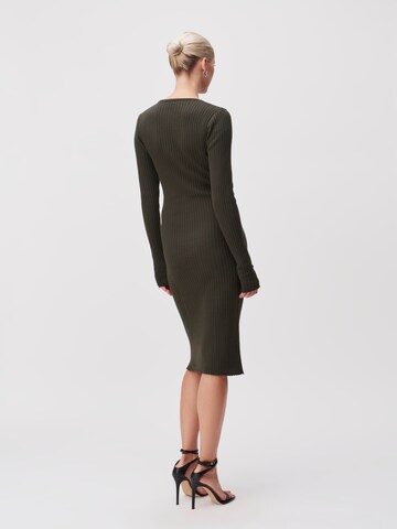 LeGer by Lena Gercke Knitted dress 'Charlie' in Green