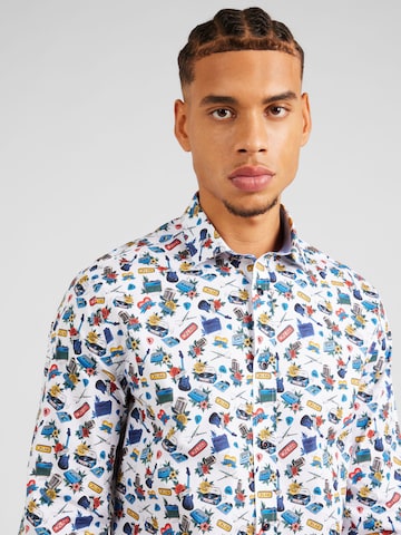 Coupe regular Chemise A Fish named Fred en mélange de couleurs