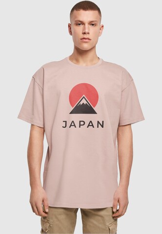 Merchcode Shirt 'Japan' in Pink: Vorderseite