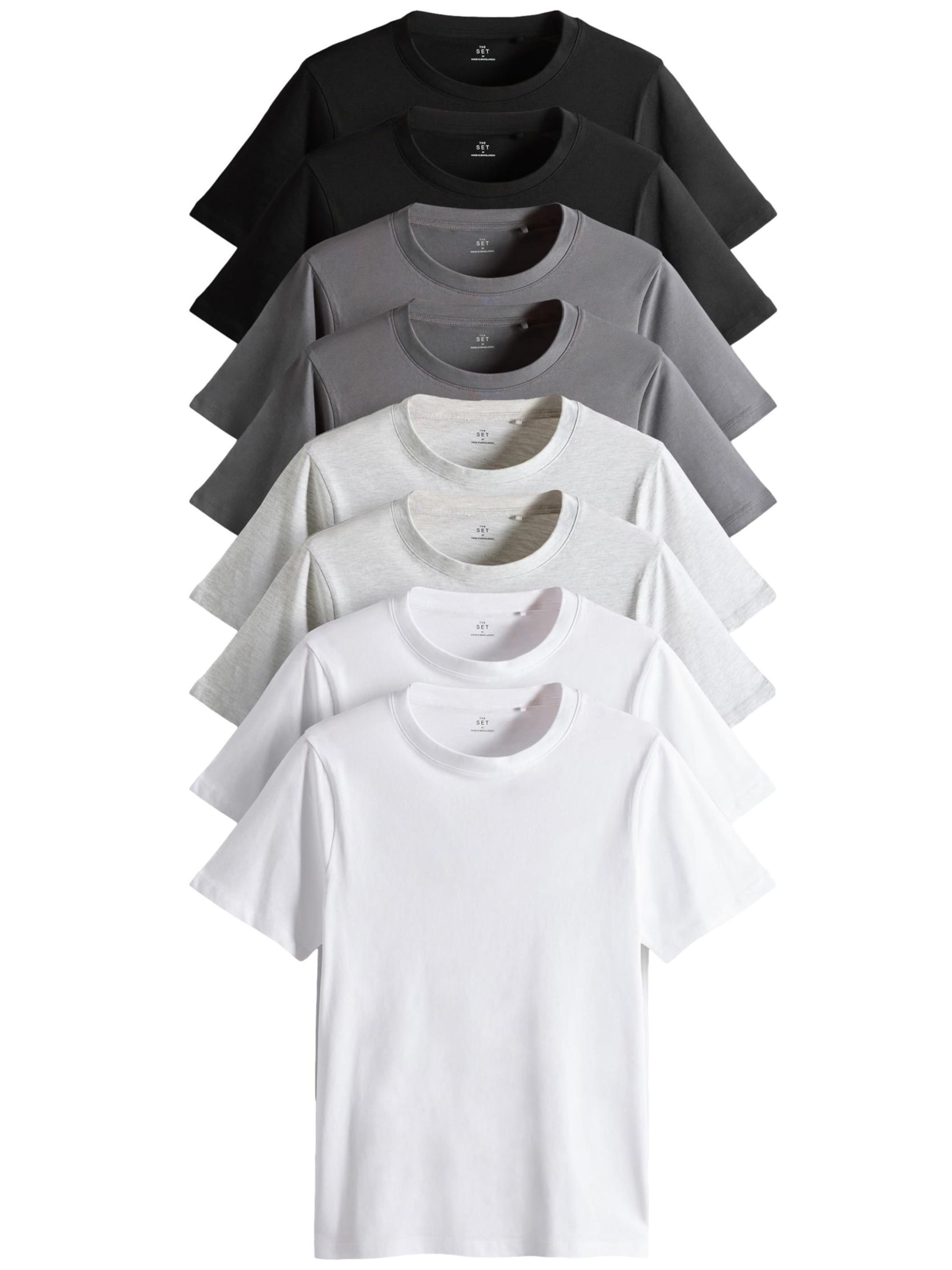 The Set T-shirt i grå: framsida