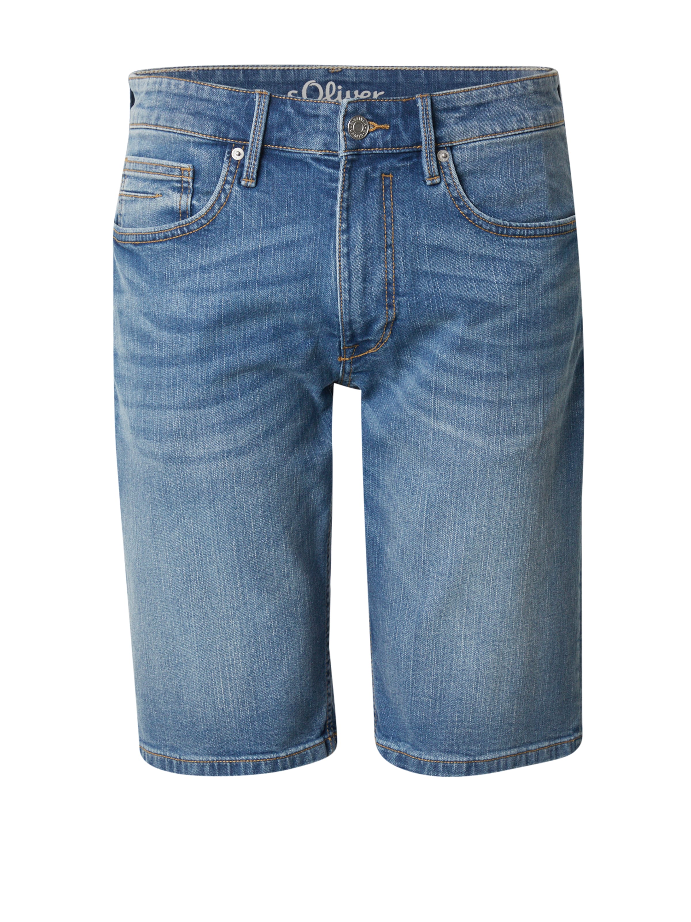 s.Oliver - Regular Calças de ganga em azul: frente