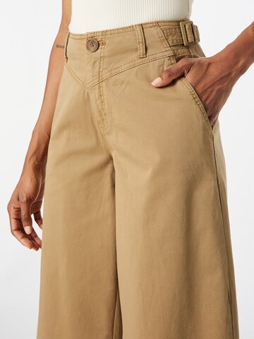 s.Oliver Wide Leg Hose in Braun