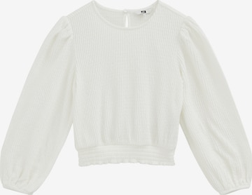 WE Fashion Pusero värissä valkoinen: etupuoli