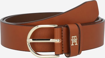 Tommy Hilfiger Curve Belt 'TIMELESS' in Brown: front