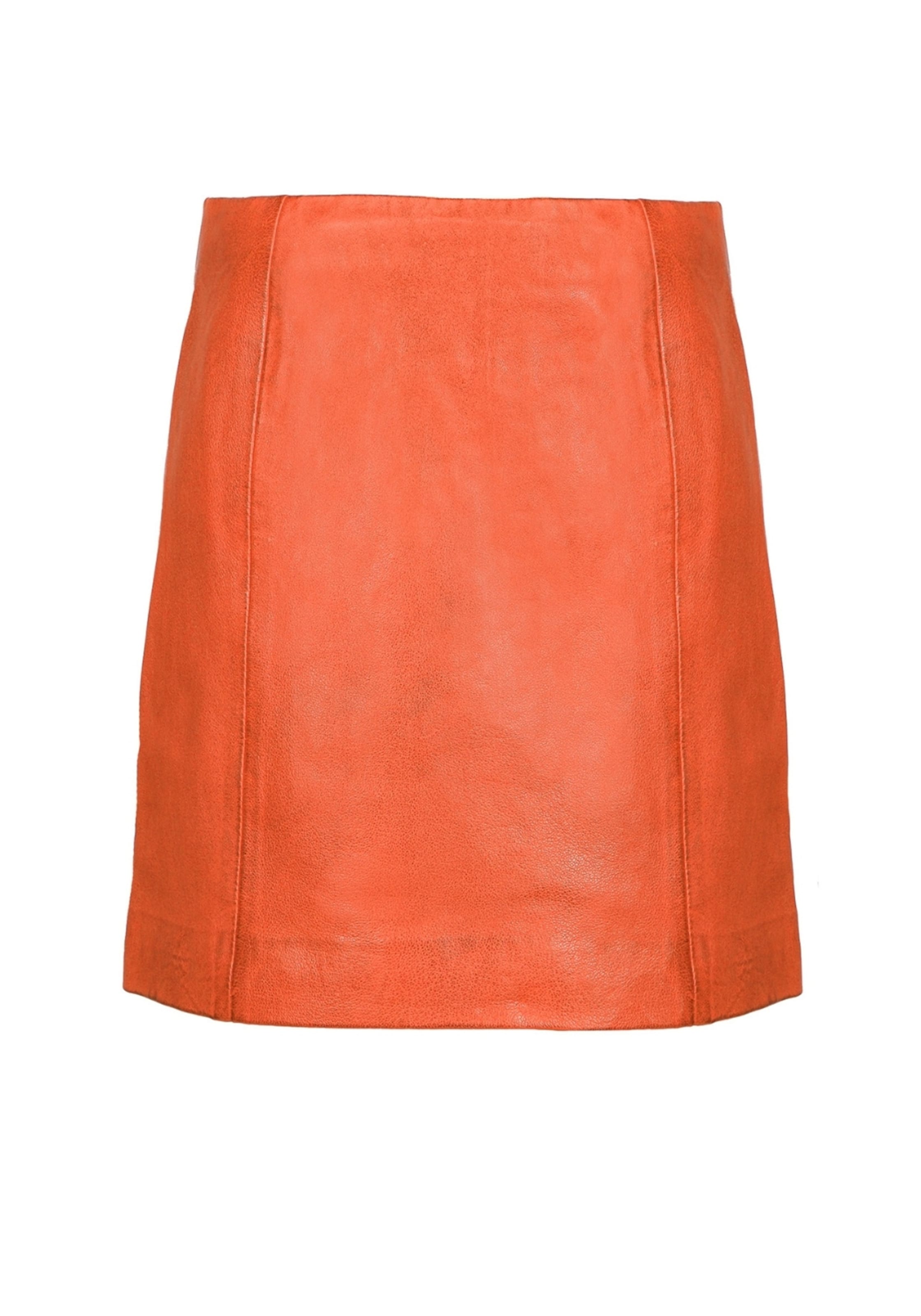 FREAKY NATION Krilo ' Leather Mini Skirt ' | oranžna barva: sprednja stran