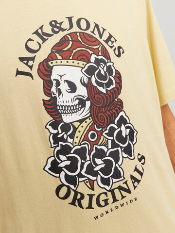 JACK & JONES - Camiseta 'HEAVENS' en amarillo