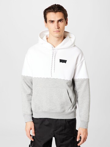 LEVI'S ® Mikina 'Relaxed Graphic Hoodie' – šedá: přední strana