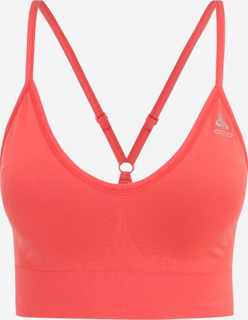 Soutien-gorge de sport ODLO en rouge : devant