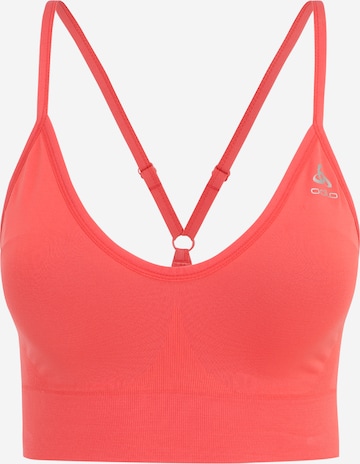 Soutien-gorge de sport ODLO en rouge : devant