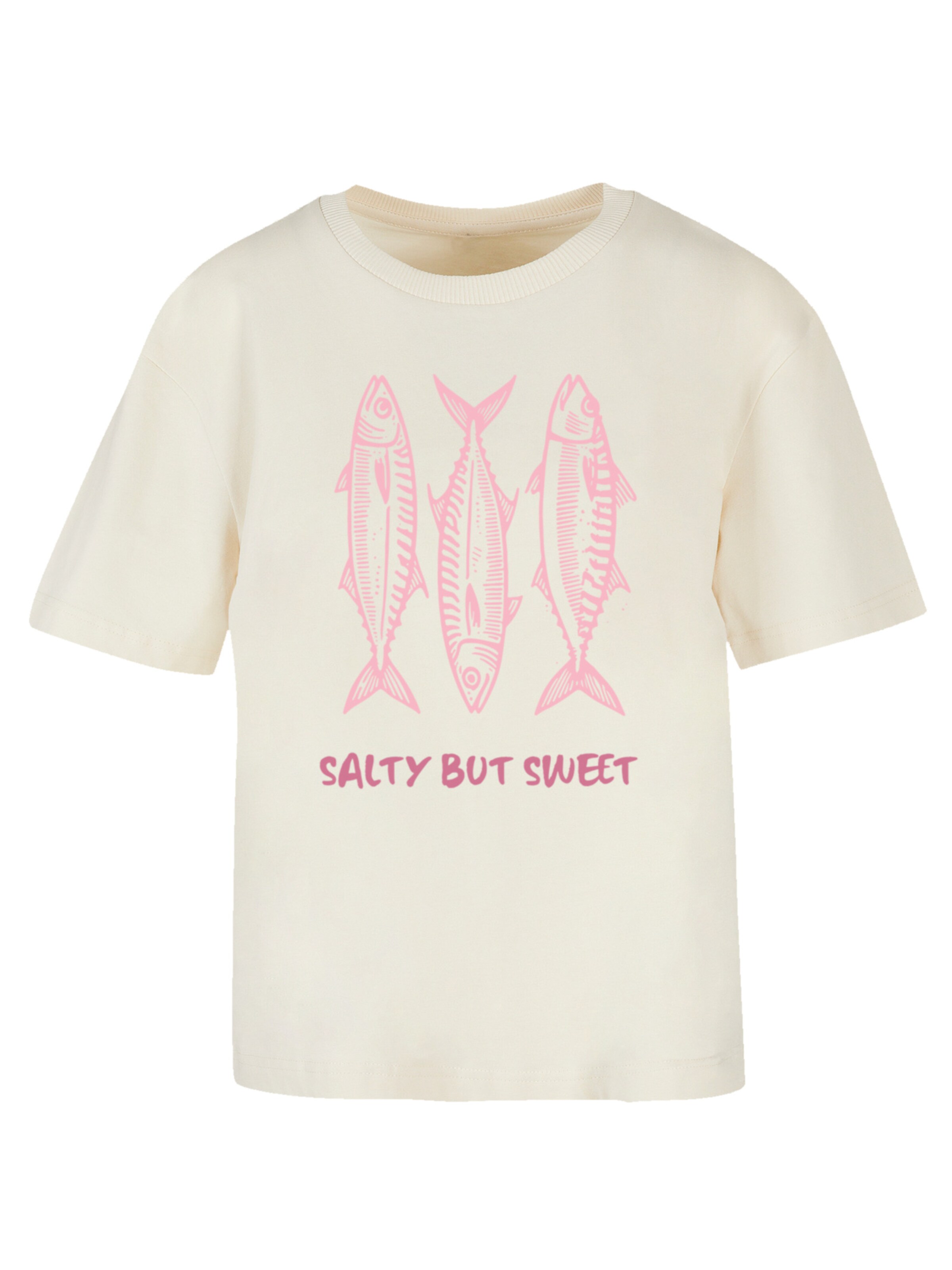 F4NT4STIC Shirt 'Salty But Sweet Summer' in Beige: voorkant