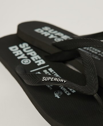 Superdry Zehentrenner in Schwarz