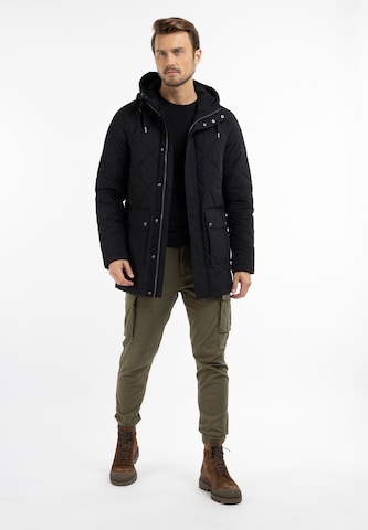 Parka mi-saison DreiMaster Vintage en noir