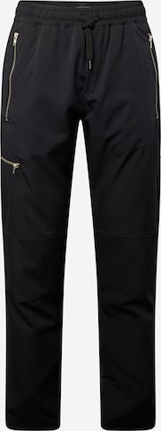 BRAVE SOUL Regular Trousers in Black: front