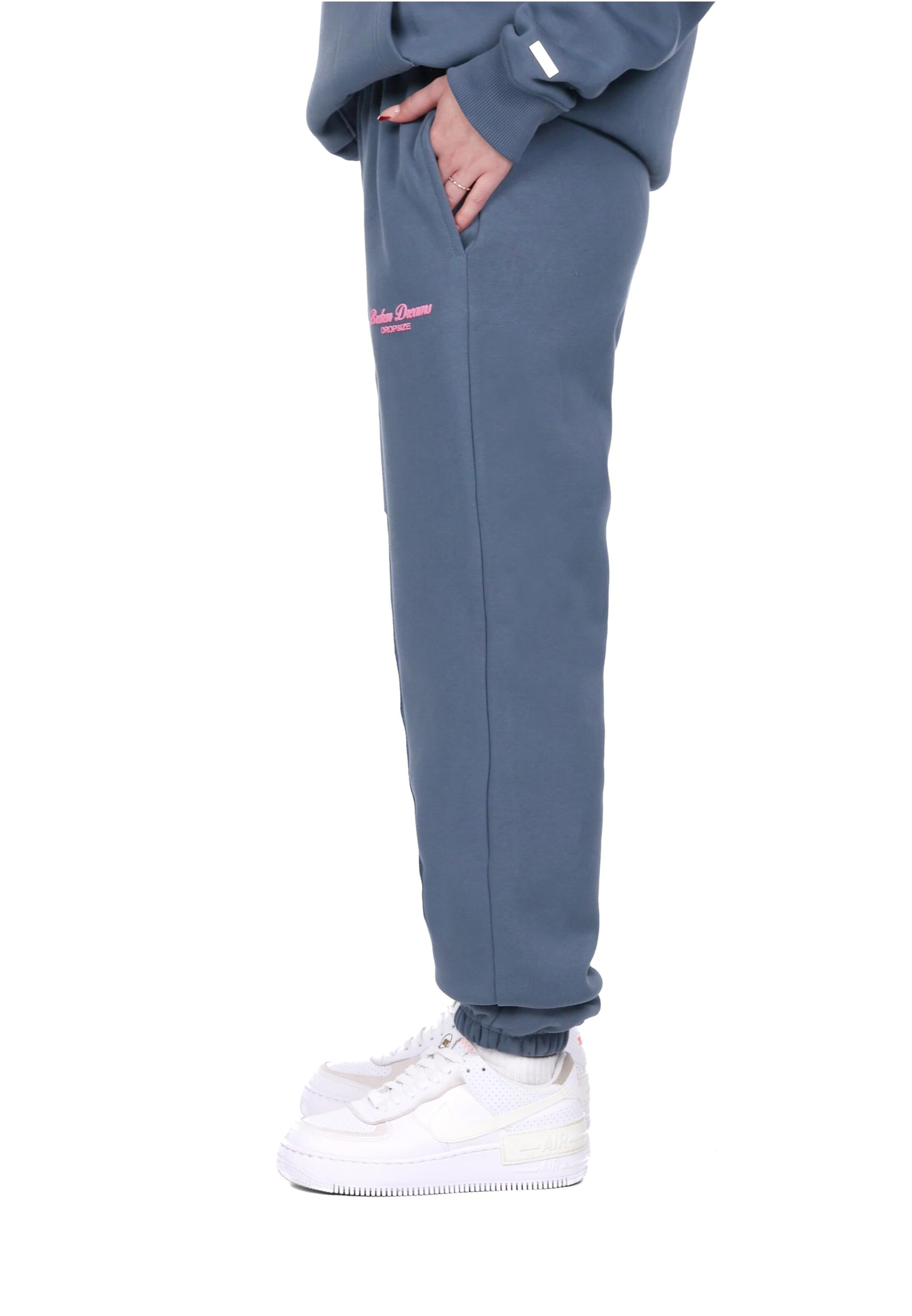 Dropsize Tapered Functionele broek 'Broken Dreams' in Blauw