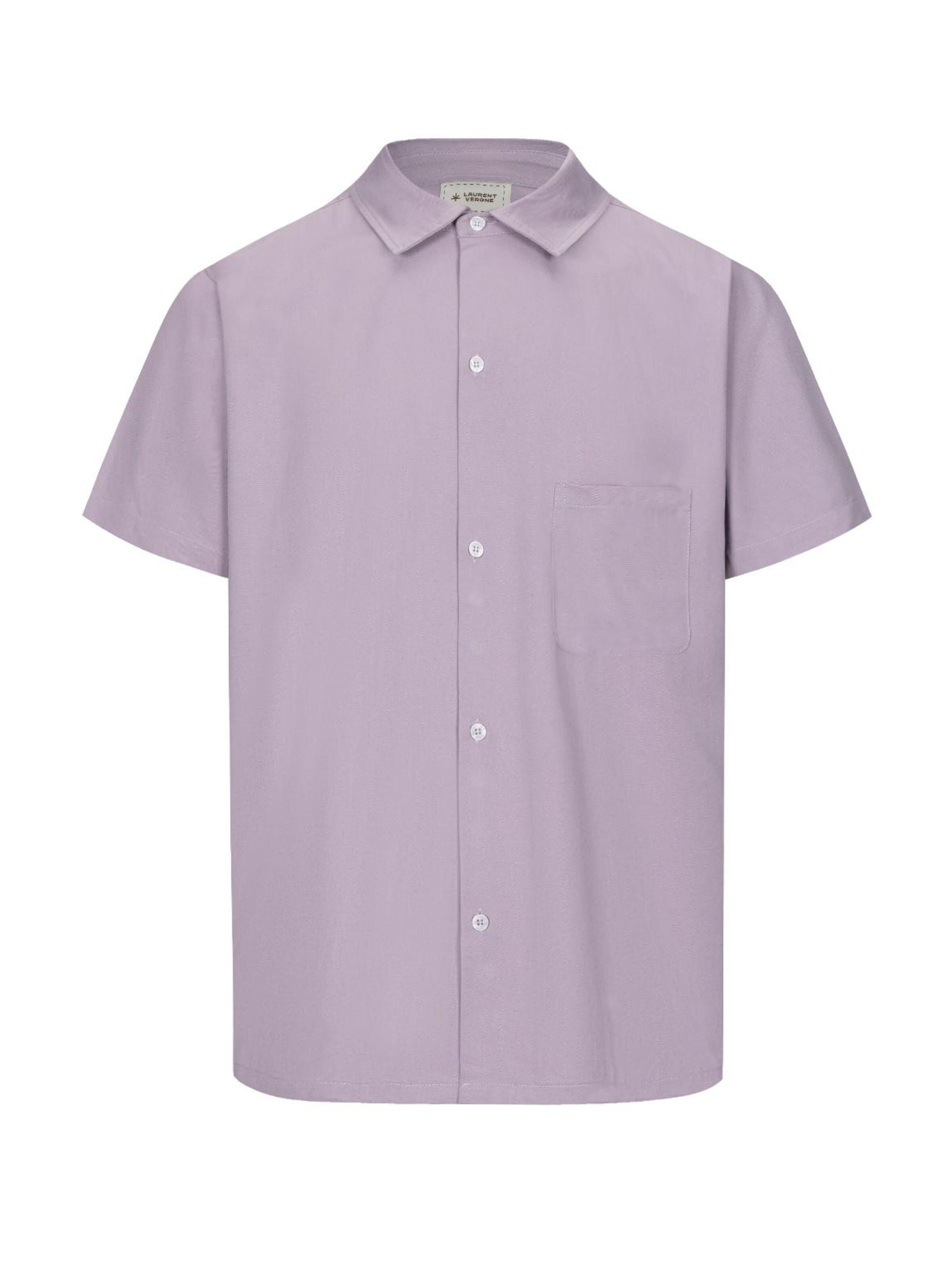 Laurent Vergne Comfort fit Button Up Shirt 'Menton' in Purple: front