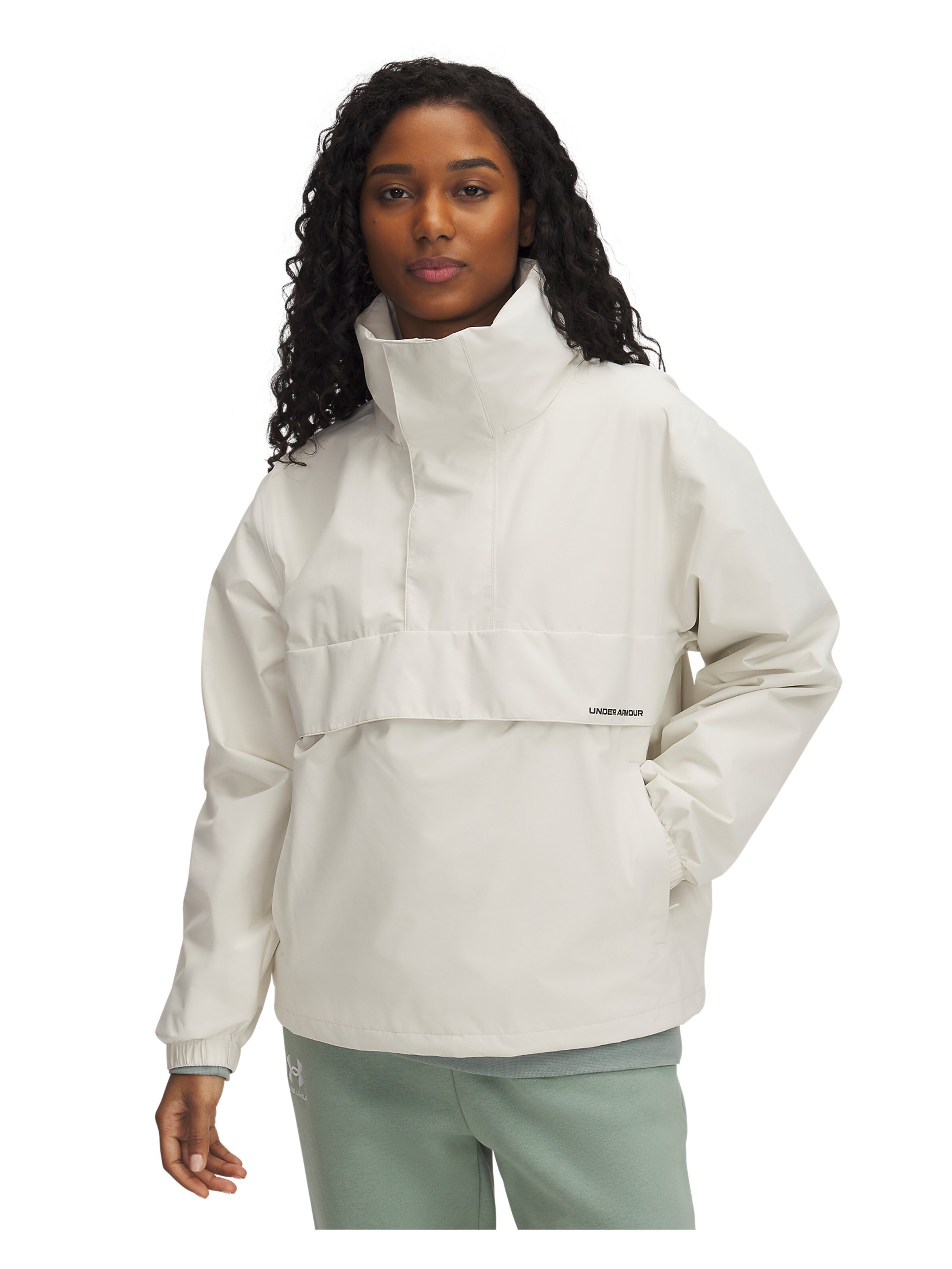 UNDER ARMOUR Sportjas in Grijs: voorkant