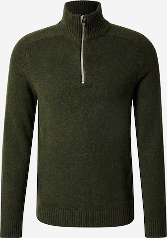 Pull-over 'SLHNICO' SELECTED en vert : devant
