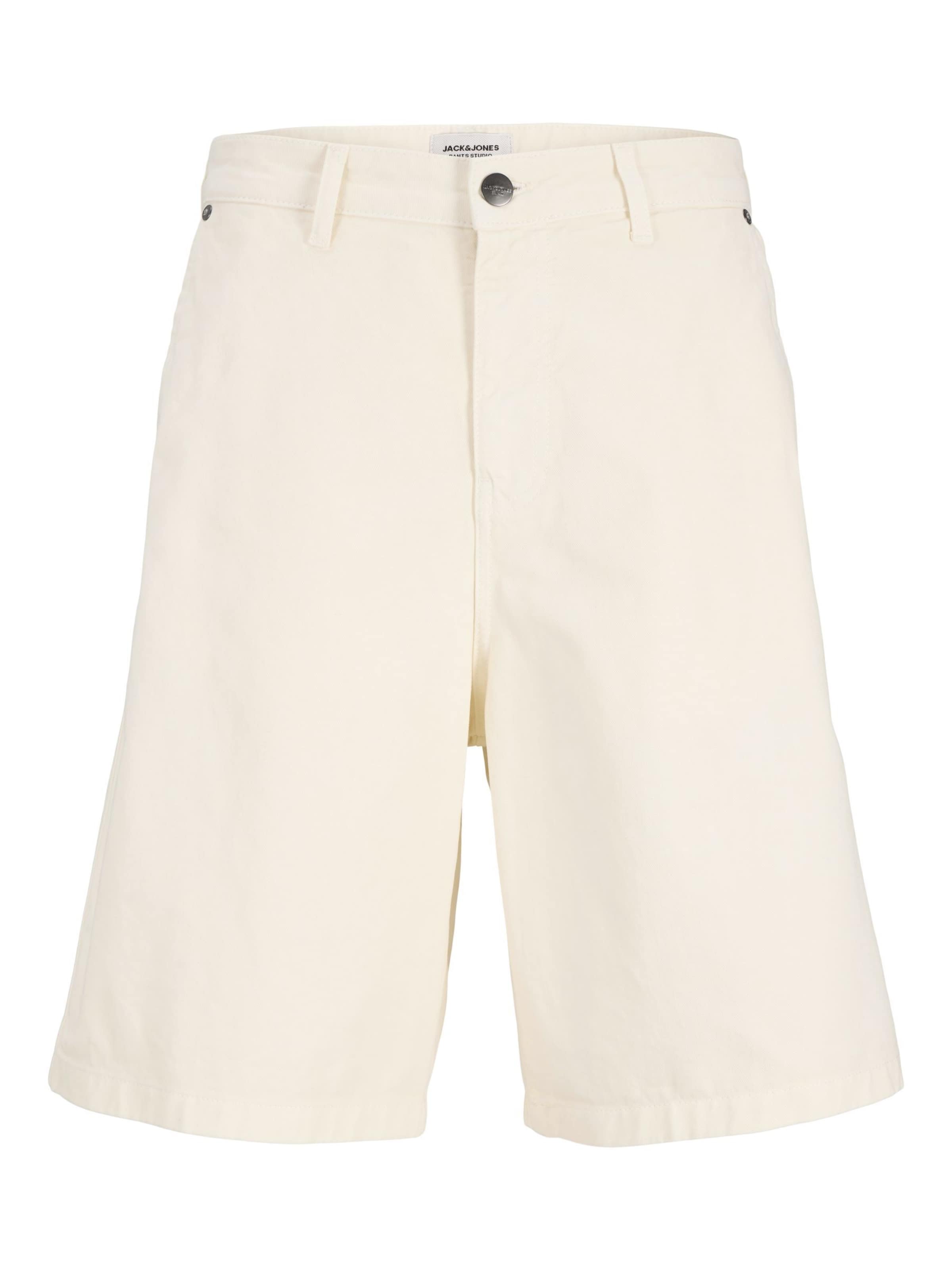 JACK & JONES Baggy Shorts in Weiß: Vorderseite