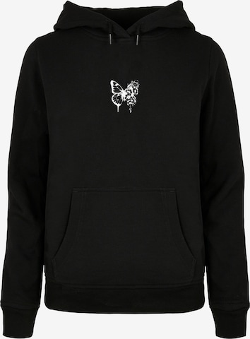 Merchcode Sweatshirt 'Flowers Bloom' in Black: front