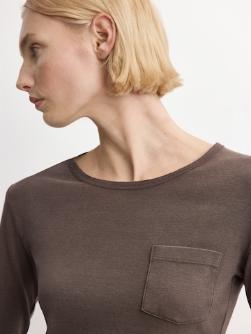 MANGO Тениска 'LAVI' в кафяво