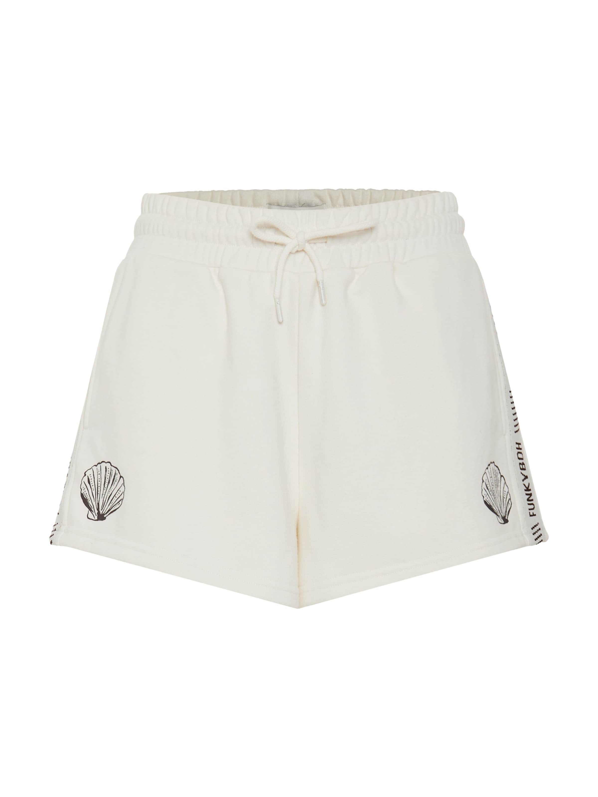 Funky Buddha Свободный крой Штаны в Белый: спереди